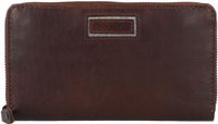 HAROLD'S Portemonnee Aberdeen Wallet Zip Bruin Leer 19 cm