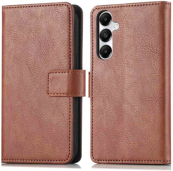 imoshion Hoesje - Geschikt voor Samsung Galaxy S25 Plus - Luxe Bookcase - Bruin