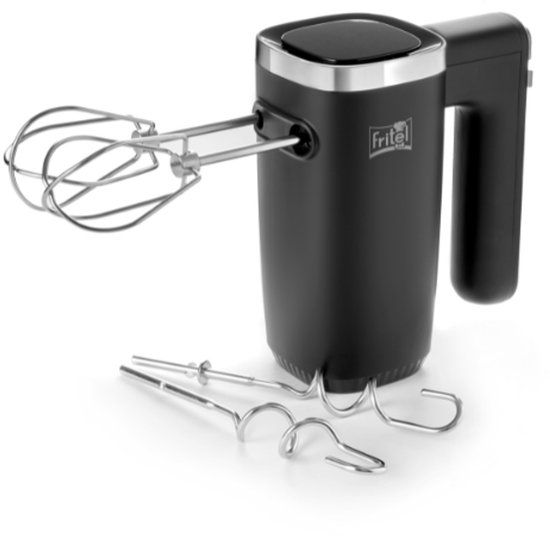 Fritel HB 3590 Handmixer – Elektrische Mixer met Deeghaken en Kloppers – 5 Snelheden + Turbo – Zwart