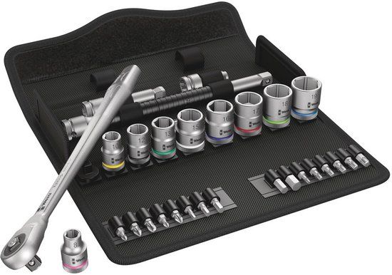 Wera Zyklop Metal 8100 SB 7 05004047001 Dopsleutelset Metrisch 3/8 (10 mm) 29-delig