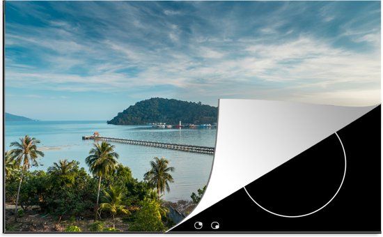 KitchenYeah® Inductie beschermer 77x51 cm - Ko Chang - Inductie kookplaat bescherming