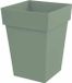 EDA Bloempot Tuscany Groen Plastic Vierkant 39 x 39 x 53 cm