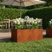 VidaXL Plantenbak roestkleurig 100 x 40 x 40 cm weervast staal