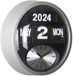 Karlsson Wandklok Round Flip - Zilver