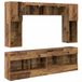 vidaXL Ensemble de meubles TV, 6 pièces, bois recyclé, panneau de particules