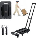 VEVOR Steekwagen Opvouwbare Transportwagen Opvouwbare Verhuiswagen Cargo Roller 56x30.5x101cm