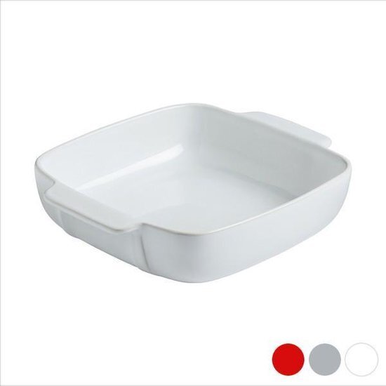 Pyrex Signature Ovenschaal Vierkant - Keramiek - 22x22 cm - Grijs