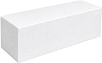 Bellatio Design Piepschuim vormen - baksteen - 1x - 30 x 10 x 10 cm - styropor hobby / DIY vorm - basis knutselfiguren