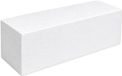 Bellatio Design Piepschuim vormen - baksteen - 1x - 30 x 10 x 10 cm - styropor hobby / DIY vorm - basis knutselfiguren