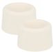 Benson Deurbuffers / deurstoppers rubbers - 2x - wit - 23 x 23 mm - met schroefbevestiging