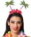 Atosa Carnaval verkleed Tiara/diadeem - Palmbomen en bloemen - dames - Tropische Hawaii thema