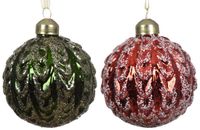 Decoris Kerstbal glas d8 cm a2 S