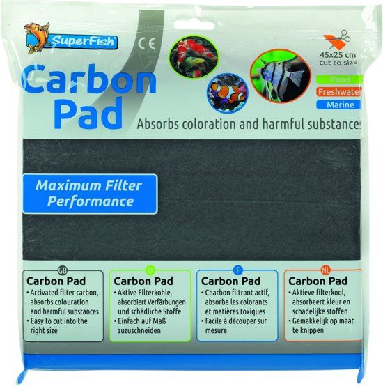 SuperFish Carbon Pad - Filtermateriaal - 45x25 cm