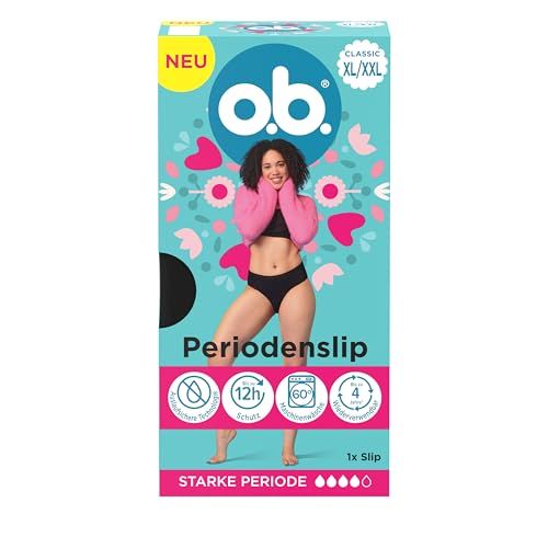 o.b. Menstruatieslip XL/XXL (1 stuk) - Herbruikbaar menstruatie-ondergoed