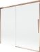Mexen Rox badwand 2-delige schuifbaar 180 x 150 cm, transparant, roségoud