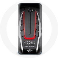 Audi Etui voor Samsung Galaxy A5 S8 Logo rood Maniacase