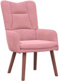 vidaXL Fauteuil Roze Fluweel 63 x 67 x 94 cm