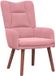 vidaXL Fauteuil Roze Fluweel 63 x 67 x 94 cm