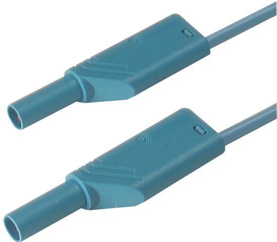 SKS Hirschmann MLS WS 50/2,5 bl Veiligheidsmeetsnoer Banaanstekker 4 mm Banaanstekker 4 mm 0.50 m Blauw 1 stuk(s)