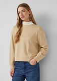 s.Oliver Relaxed fit cropped sweatshirt van katoenmix