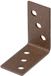 Alberts 822507 DURAVIS® hoekverbinder, roestbruin duplex gecoat, 40 x 40 x 20 mm, 100 stuks
