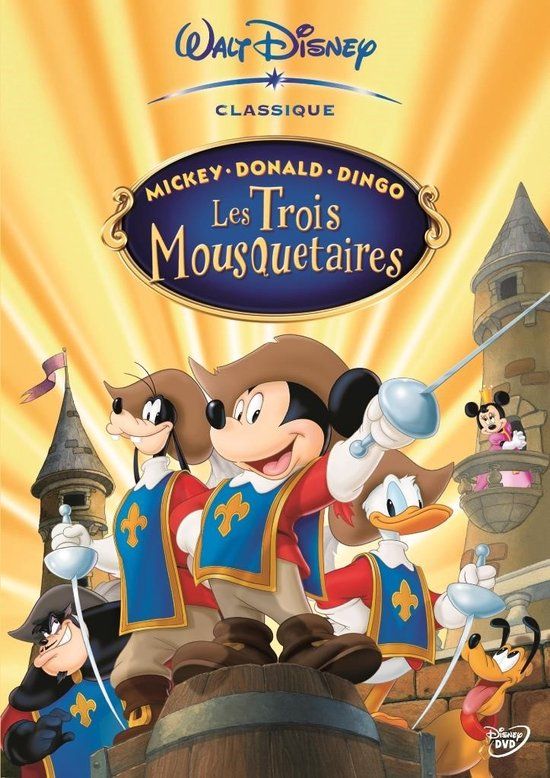 Disney Movies Mickey, Donald, Dingo In The Three Musketeers (DVD)