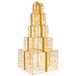 vidaXL Kerstcadeaudozen met LED - 250 LED's - Warmwit - 120 cm