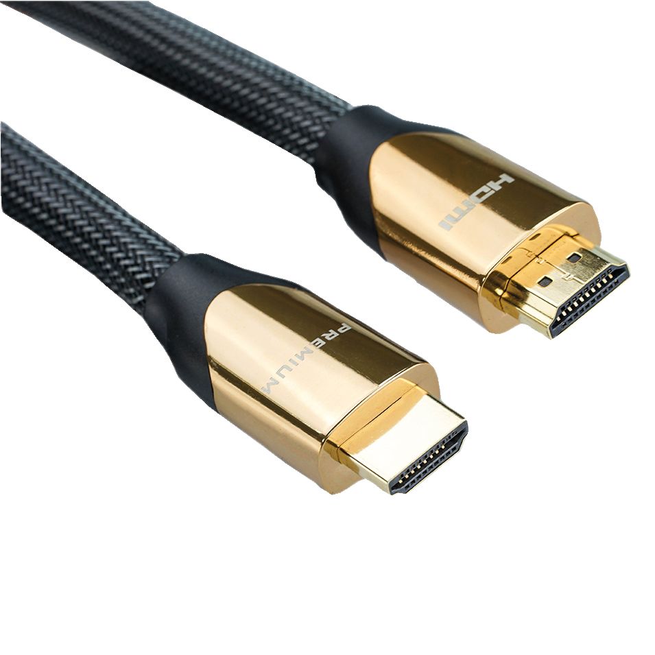 ROLINE HDMI Kabel - 1m - Zwart/Goud