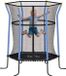 Homcom Trampoline enfant - Acier - 122 x 111 x 190 cm - Bleu