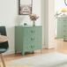 en.casa Ladekast Hämeenlinna commode met lades 72x60x40 cm groen mat
