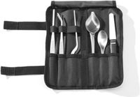 HENDI Complete opmaakset – 6 stuks – geborsteld roestvrij staal – ergonomisch ontwerp – inclusief etui