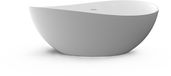 Wiesbaden Waive Vrijstaand Ligbad - 160x95cm - Solid Surface - Mat Wit