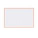 Bi-Office Whiteboard, droog afwasbaar, houten frame in pastelroze, MDF, 90 x 60 cm
