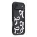 Icecat Coque TPU antichoc élégante iPhone Air avec bords relevés - Noire / Gros nœud
