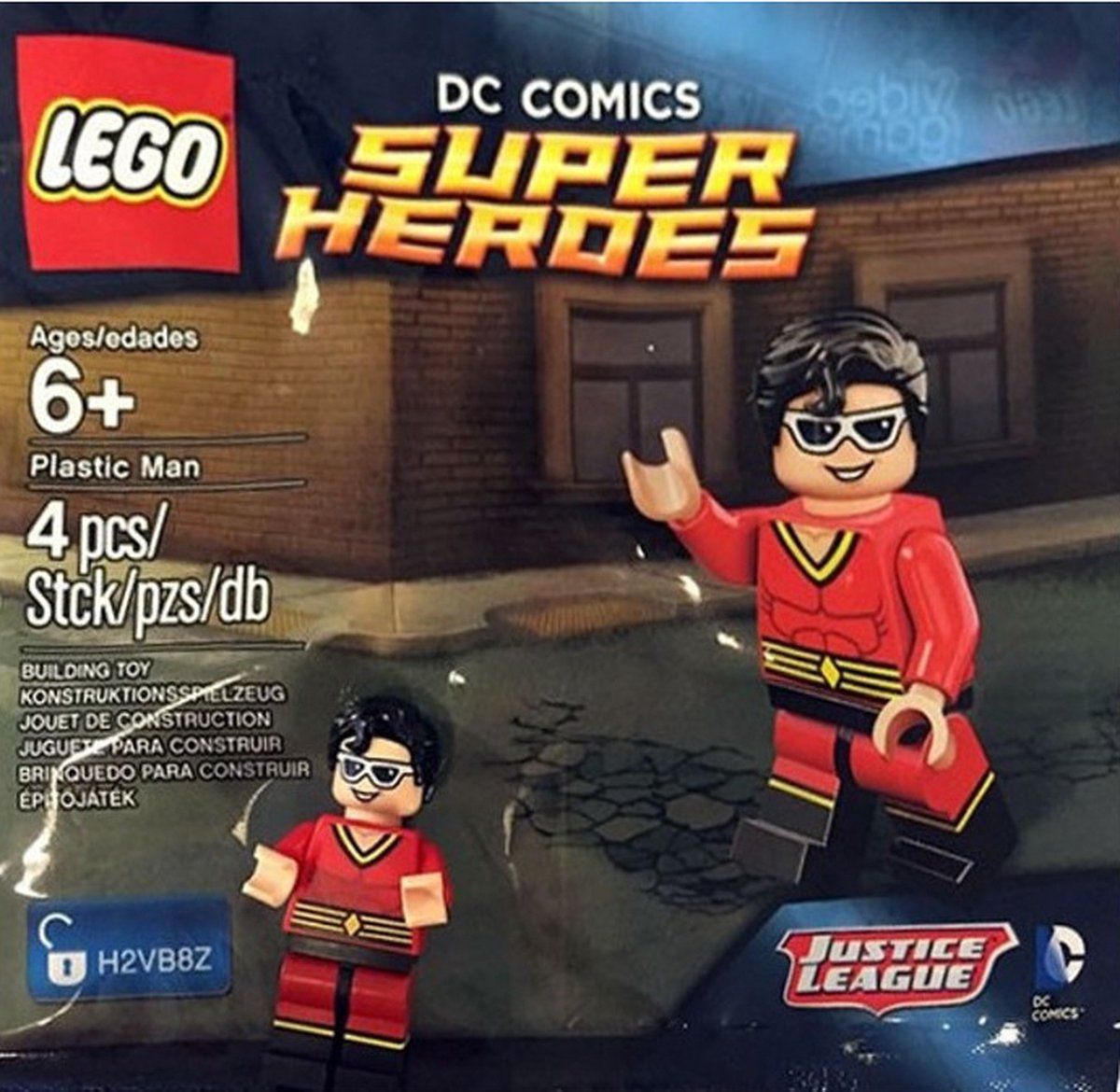 Lego Super Heroes Plastic Man DC Comics Justice League Red Polybag 5004081