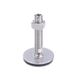 Ganter Normelemente GN 41-40-M16-75-D3-UK roestvrijstalen stelvoeten | rubber gevulkaniseerd, zilver, schroefdraad d2: M16X75