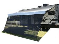 Tentproinc Camperluifel zonnescherm 8' X 17' 3'' Zwart Recreatief Thuis Mesh Scherm Zonnescherm Complete Kits Camper Camping Trailer Luifel UV Zonnebrandcrème - 3 Jaar Garantie