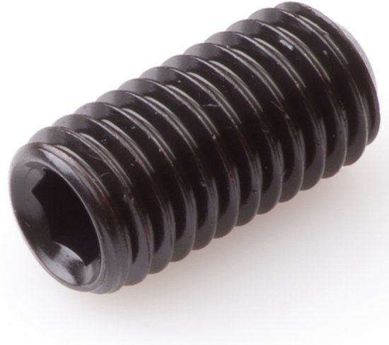 Hoenderdaal Fasteners Hoenderdaal Stelschroef M4x12 - Zwart - Binnenzeskant - Inbus - 5 stuks