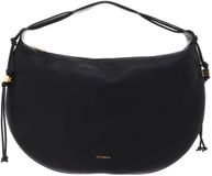 Coccinelle Leren Handtas Schoudertas Thess Handbag Grained Leather Noir Zwart