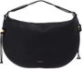 Coccinelle Leren Handtas Schoudertas Thess Handbag Grained Leather Noir Zwart