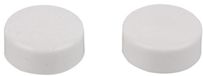 KIRCHHOFF Bouchons - Blanc - 20 mm - Pour WC sur pied/Fixation au sol (2x)