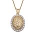 Orphelia Hanger + Ketting Relief Zirconium 45 Stones ZH-4520-Gold