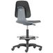 Bimos Chaise d'atelier Labsit, roues autobloquantes, repose-pieds