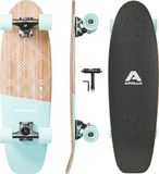Apollo Mini Longboard | Midi Cruiser als compleet board, 70 cm (30 x 8) | wendbaar Kick Tail Mini Longboard van hout in vintage skateboard-stijl | Longboard volwassenen met High Speed ABEC 9