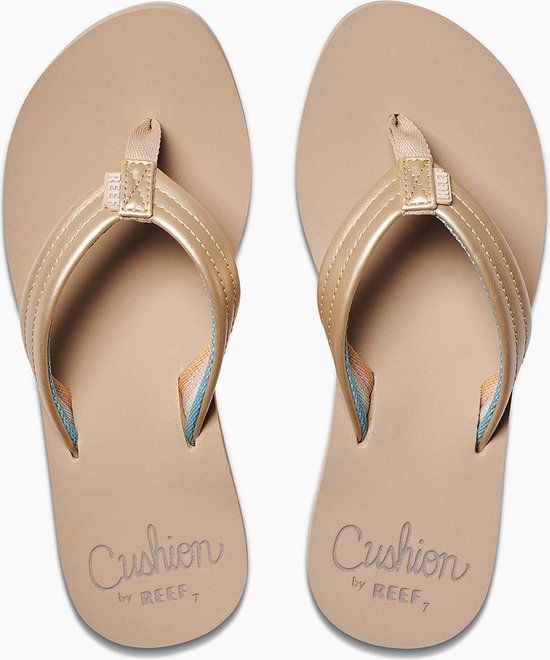 Reef Cushion Breezegolden Hour Women's Flip-Flops - Off-White/Sand - Size 36