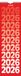 BRUNNEN Streepkalender 2026, 130 x 450 mm