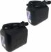 Benson Interbosch B.V. 2x stuks jerrycans zwart voor brandstof - 5 en 10 liter - inclusief schenktuit - benzine / diesel
