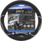 Stuurhoes, Race Sport Auto Stuurhoes 37 - 39 Cm PVC Zwart/wit
