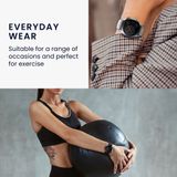 kwmobile 2x horlogebandjes geschikt voor Withings ScanWatch 42mm / Steel HR 40mm / ScanWatch Horizon bandje - Smartwatch bandjes van TPU - Activity tracker horloge band in zwart / donkerblauw