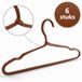 Brute Strength Luxe Leren Kleerhanger - 6 Stuks - Cognac